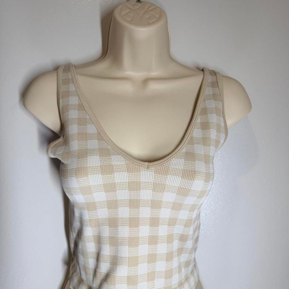 Guess Women's Cream and Tan Vest